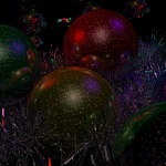 كرات (ثالثا) Bolas de Navidad con brillos y espumillón