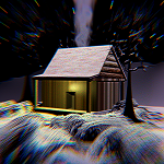 Casa en sueño navideño