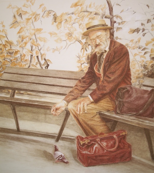 El abuelo copia